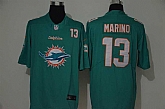 Nike Dolphins 13 Dan Marino Aqua Team Big Logo Number Vapor Untouchable Limited Jersey,baseball caps,new era cap wholesale,wholesale hats